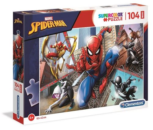 CLE puzzle 104 maxi SuperKolor Spiderman 23734 na Arena.pl