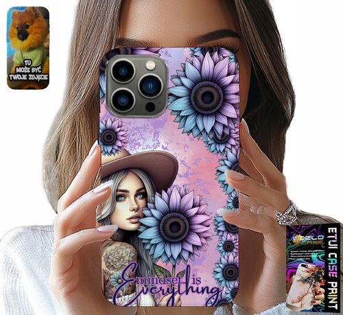ETUI DO IPHONE 13 PRO - KOBIETA W SŁONECZNIKACH, KOBIECE WZORY na Arena.pl