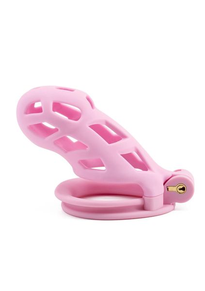 Penis Prison Cock Cage Long Pink zdjęcie 3