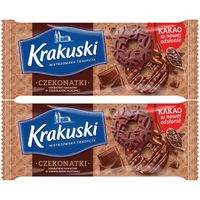 Krakuski Herbatniki kakaowe w czekoladzie mlecznej 165 g x 2 sztuk