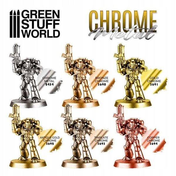 GSW 3691 Chrome Paint - GOLD 17ml zdjęcie 2
