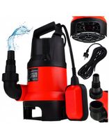 POMPA DO WODY CZYSTEJ BRUDNEJ DESZCZÓWKI 1600W ZANURZENIOWA PLASTIK PŁYWAK