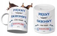 Dla Pszczelarza Zestaw Kubek + Skarbonka Prezent Z Nadrukiem Ze Zdjęciem