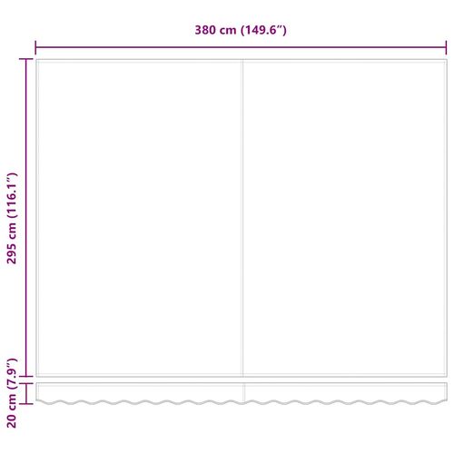 Materiał zapasowy do markizy Zielony i żółty 400 × 300 cm na Arena.pl