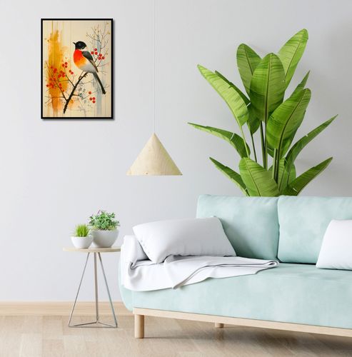 Plakat 39,5x55cm Jesienny Rudzik na Arena.pl