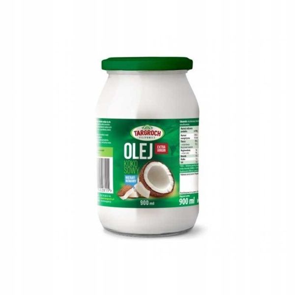 Olej Kokosowy Nierafinowany 900ml Extra Virgin zdjęcie 1