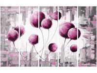 70CM 150CM OBRAZ 5 ELEM ABSTRAKCYJNE DMUCHAWCE FUKSJI ŚCIENNY