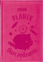 KALENDARZ A5 2026 dzienny KSIĄŻKOWY z grawerem PLANER OSZCZĘDZANIA