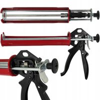 2X Wyciskacz Pistolet do Silikonu YATO Mas Wzmocniony Budowlany 300ml
