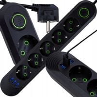 Listwa Zasilająca 5m Przedłużacz 5 Gniazd USB Włącznikiem Antyprzepięciowa