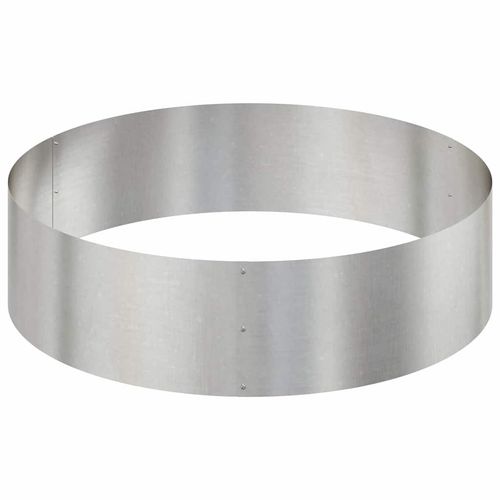 Doniczka ogrodowa Srebrny 120 x 120 x 20 cm stal nierdzewna na Arena.pl