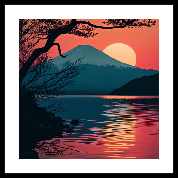 Plakat 30x30cm Góra Wieczorem zdjęcie 3