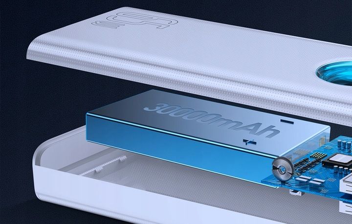 BASEUS POWERBANK 30000MAH USB-C LIGHTNING MICRO PD QC 65W LED KABEL USB-C zdjęcie 10