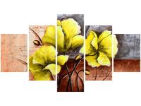 75CM 120 OBRAZ 5 ELEM WYRAZISTE MAKI ŚCIENNY DRUK