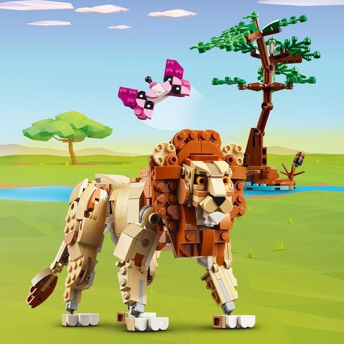 LEGO Creator 3w1 Ruchome Figurki Dzikie zwierzęta z safari 31150 Żyrafa Lew na Arena.pl