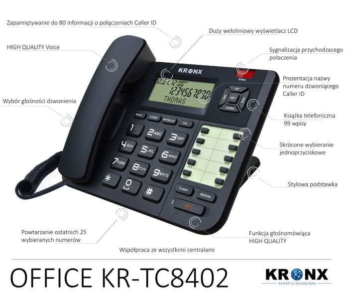 Telefon Kronx TC 8402 zdjęcie 1