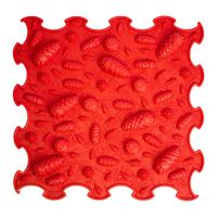 mata sensoryczna Szyszki 30x30cm czerwony