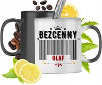 Kubek Magiczny Dla Olafa Czarny Matowy Z Nadrukiem Ze Zdjęciem 330Ml