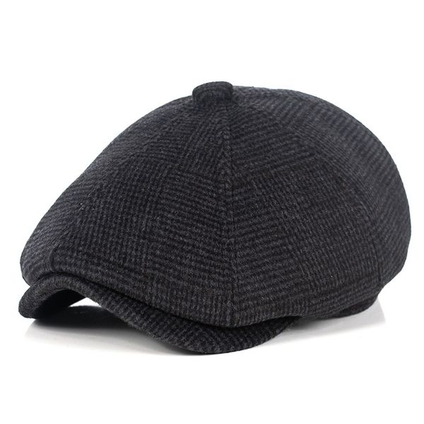 Kaszkiet Męski Grafitowy Wełna Premium Retro PEAKY BLINDERS Gazeciarz zdjęcie 1