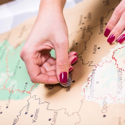 Mapa Zdrapka Odkrywcy - Polska na Arena.pl