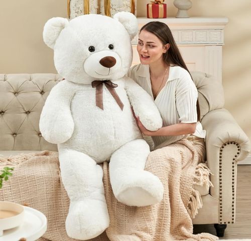 Duży miś pluszowy 160 cm kolor biały na Arena.pl
