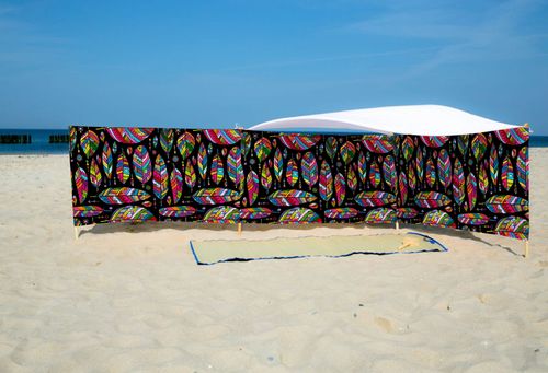 PARAWAN PLAŻOWY Kolorowe liście z indywidualnym napisem 8 PANELI 36.8 na Arena.pl