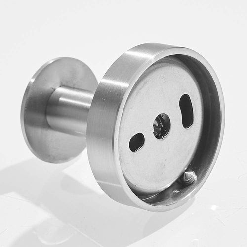 Wieszak na ręczniki mosiężny okrągły srebrny na Arena.pl