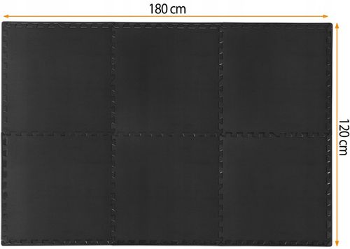 MATA DO ĆWICZEŃ GIMNASTYCZNA POD SPRZĘT DO SIŁOWNI PUZZLE 180x120 NEO-SPORT na Arena.pl