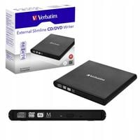 Nagrywarka DVD CD RW do notebooka Verbatim Slimline ZEWNĘTRZNA wąska USB2.0
