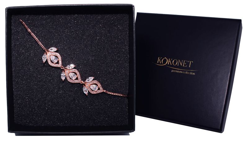 Bransoletka ślubna ALESSA II rose zdjęcie 1