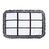 Pluszowy koc 80 x 50 cm z panelami na zdjęcia do sublimacji - 9 paneli