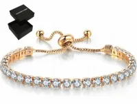 BRANSOLETKA DAMSKA ZŁOTA Z KRYSZTAŁAMI SWAROVSKI CELEBRYTKA 585 NA PREZENT