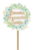 ozdoba na piku komunia święta 5 szt.    - nr. 56