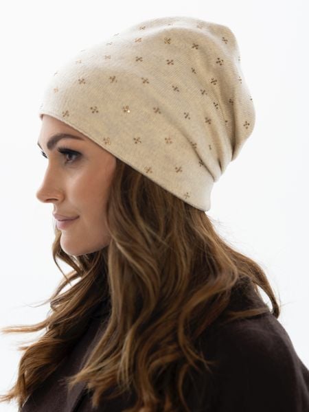 czapka ptn hat-04-7606 beige zdjęcie 2