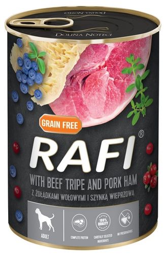 Rafi Pies Żołądki Wołowe I Szynka Puszka 400G na Arena.pl