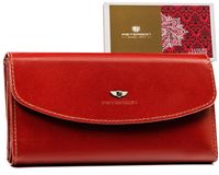 elegancki, duży portfel damski ze skóry naturalnej - peterson