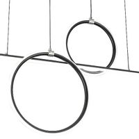 Nowoczesna lampa wisząca Willow 6970 LED 48W 4000K do jadalni czarna