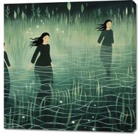 Obraz 90x90cm Pośród Ciszy