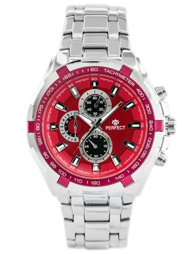 PERFECT - MILTON - silver/red (zp112g) na Arena.pl