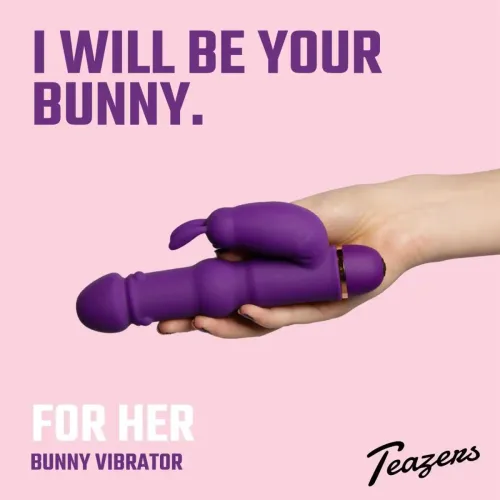 Teazers Silicone Rabbit Vibrator - Purple na Arena.pl