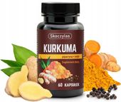 Skoczylas Kurkuma Piperyna Imbir Resweratrol Kwercetyna 60 kaps