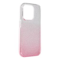 Futerał SHINING do IPHONE 15 Pro transparentny różowy