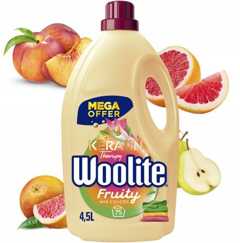 woolite fruity do kolorów z keratyną 4,5l/75 prań na Arena.pl