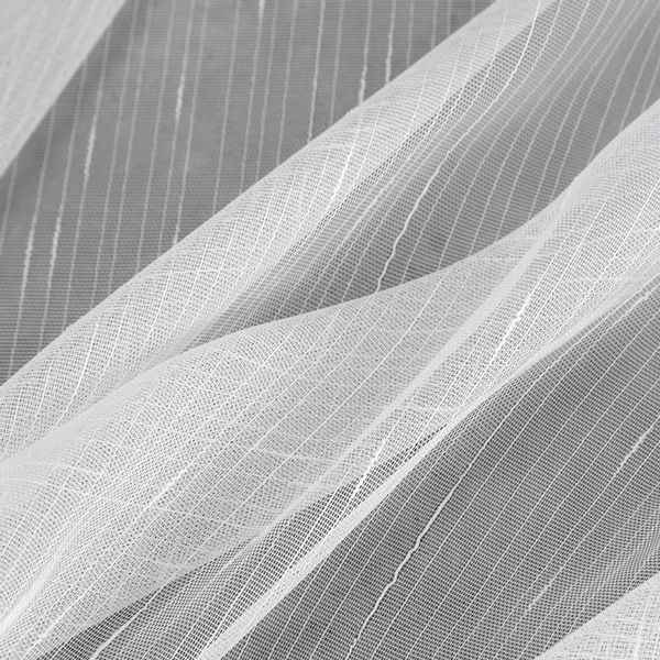 Firana gotowa na taśmie PILAR 140x270 Eurofirany biała zdjęcie 8
