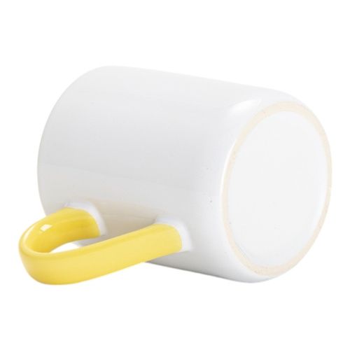 Kubek 325 ml do sublimacji - z żółtym wnętrzem i uchem na Arena.pl