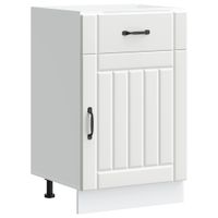 Szafka kuchenna dolna „Lucca” z białego drewna klejonego