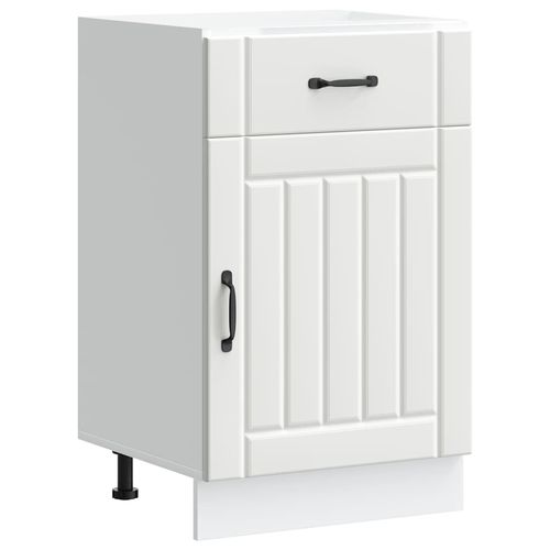 Szafka kuchenna dolna „Lucca” z białego drewna klejonego na Arena.pl