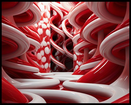 Plakat 76x60,5cm Czerwone Wiry na Arena.pl
