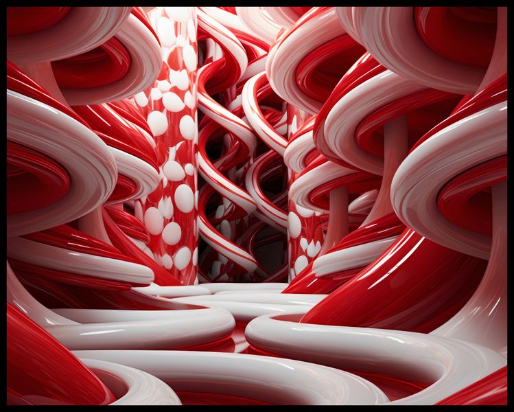 Plakat 76x60,5cm Czerwone Wiry zdjęcie 2