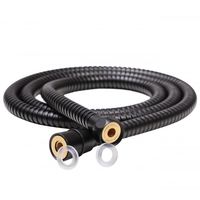 Wąż prysznicowy 150 cm czarny uniwersalny antyskrętny do wanny, kabiny